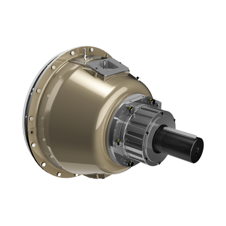 Hydraulically engaged PTO dry clutch