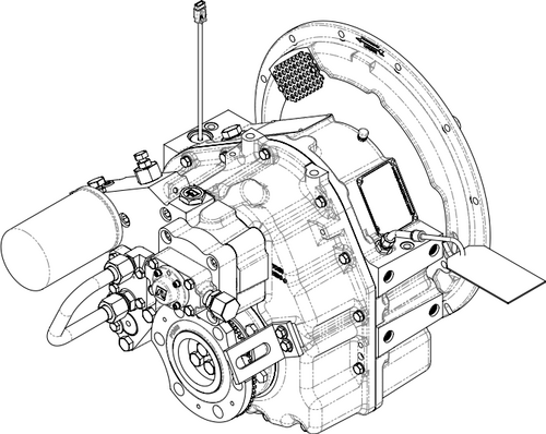Twin Disc MGE 5065 SC Hybrid Electric Marine Transmission